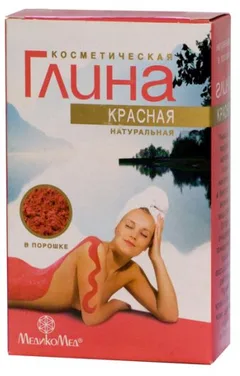 ГЛИНА КОСМЕТИЧЕСКАЯ КРАСНАЯ 100г Россия Вирсавия ООО
