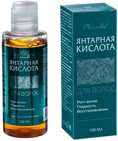 ЯНТАРНАЯ КИСЛОТА ДЛЯ ВОЛОС фл 150мл Россия Мирролла